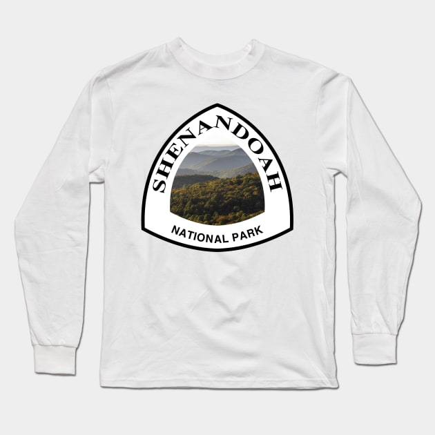 Shenandoah National Park shield Long Sleeve T-Shirt by nylebuss